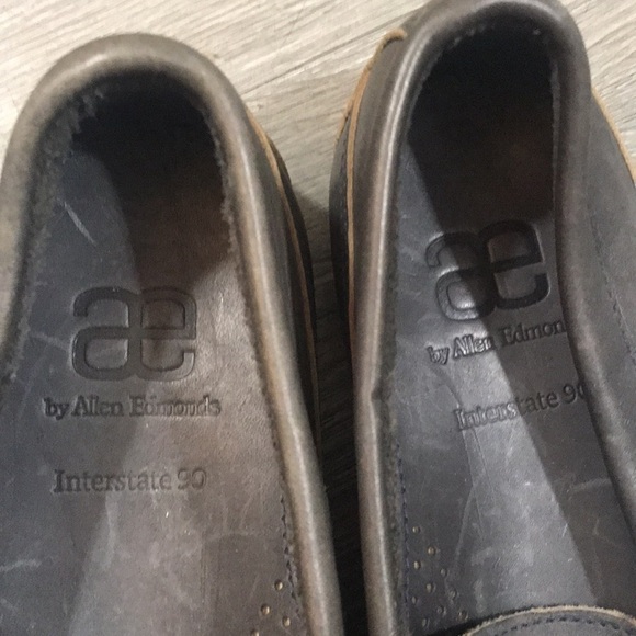 Allen Edmonds NEW “Interstate 90” Brown Driving Loafers size 10D - Picture 2 of 9
